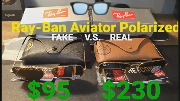 DON'T Get Scammed! REAL v.s. FAKE Ray-Ban Aviators Polarized- Detailed Review